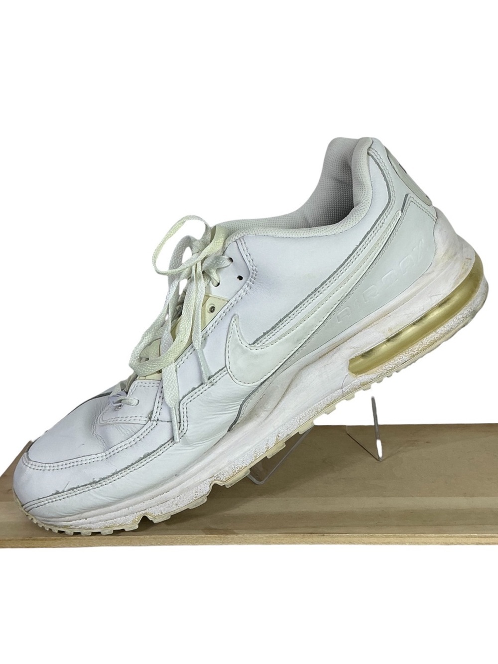 Nike Air Max Running Shoes White 316376-111 Low Top Lace Up Sneakers Men's US 12